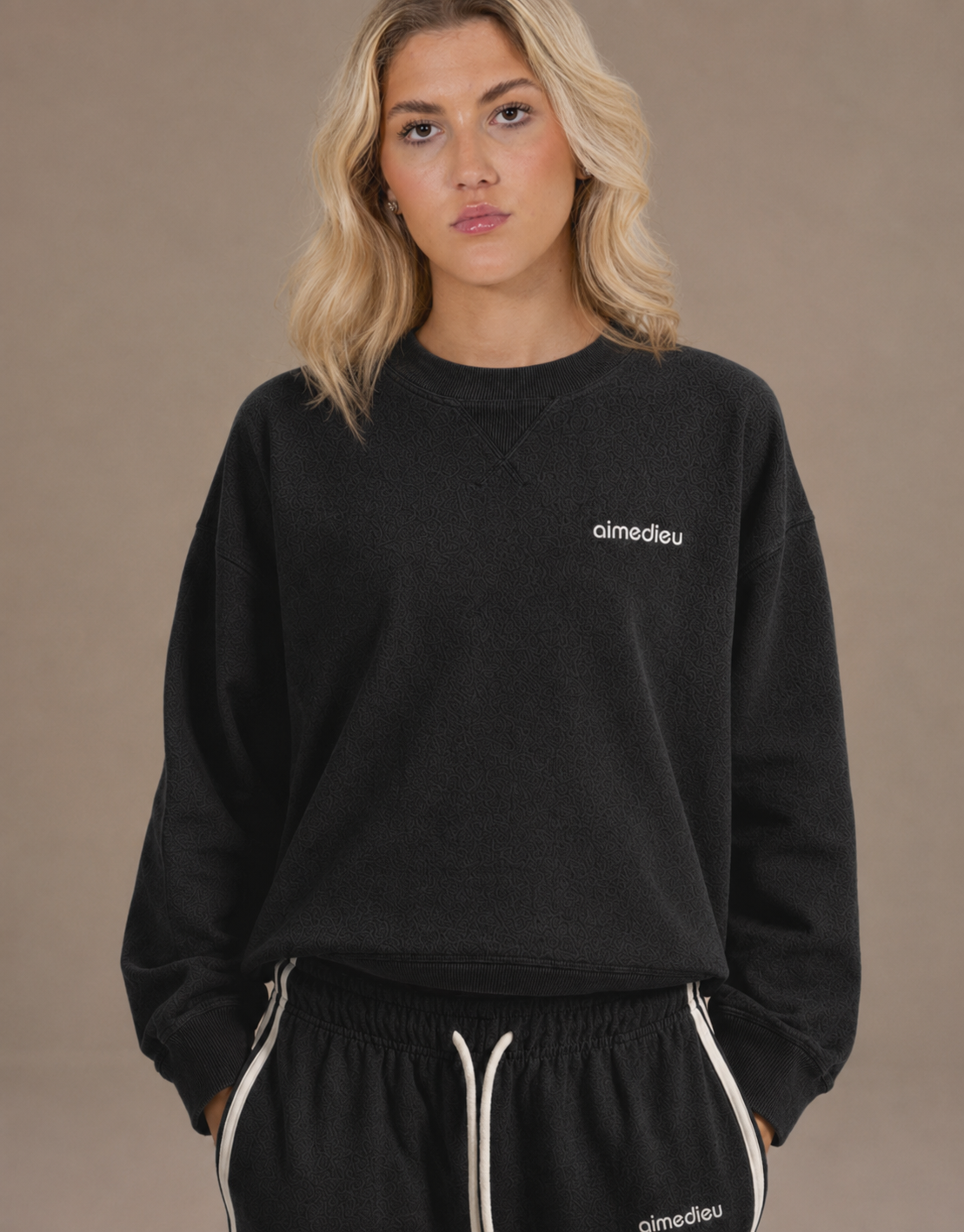 Women's Loose-Fit Sweatshirt & Joggers Set
