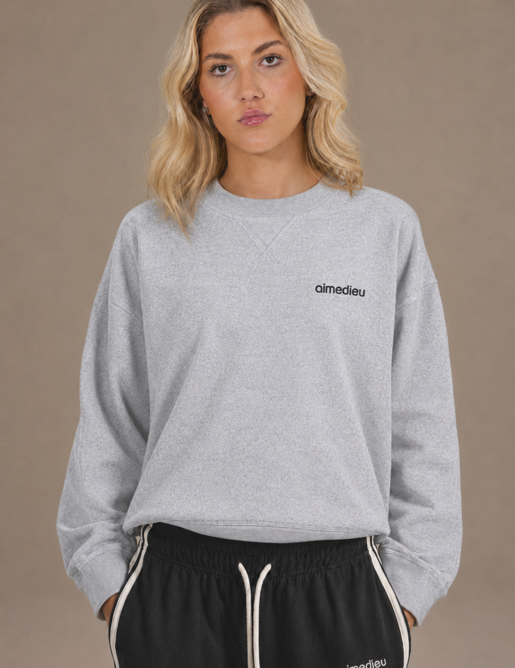 Women's Loose-Fit Sweatshirt & Joggers Set