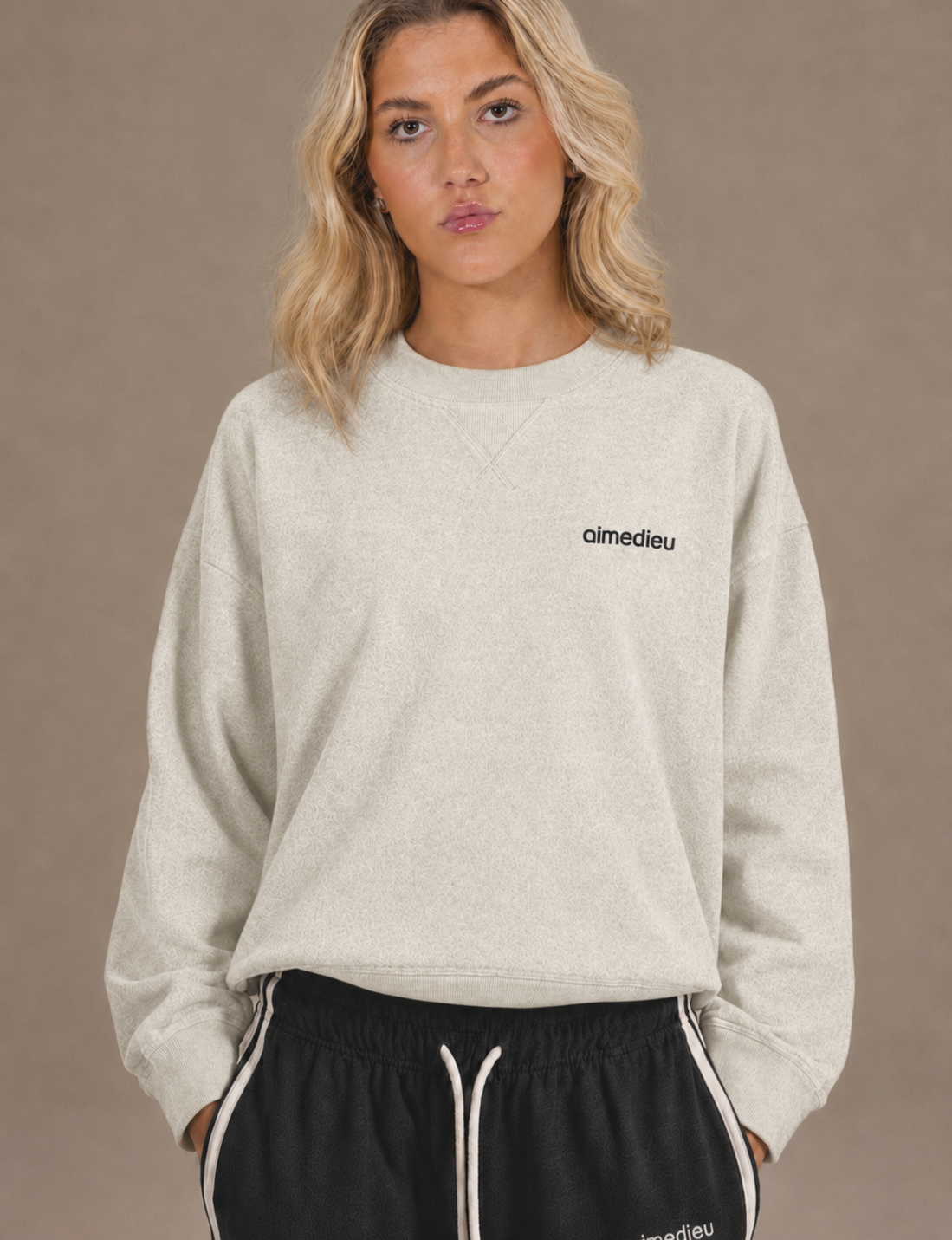 Women's Loose-Fit Sweatshirt & Joggers Set