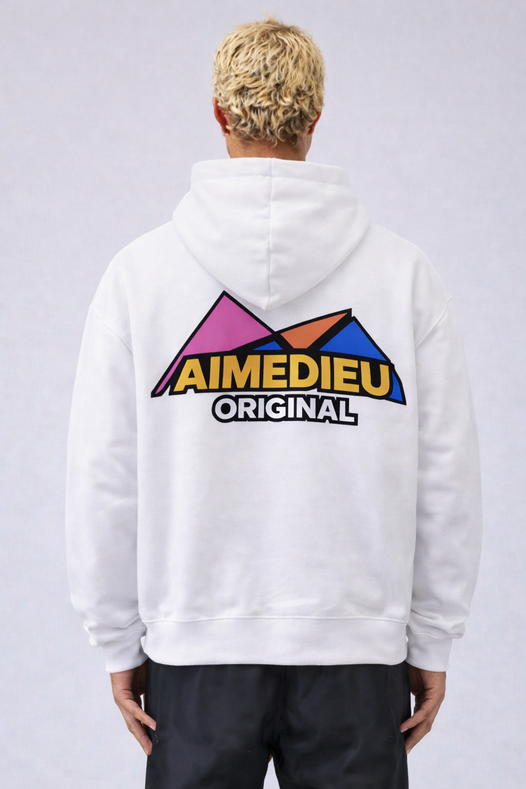 Regular Back Graphic Print Hoodie AIMEDIEU