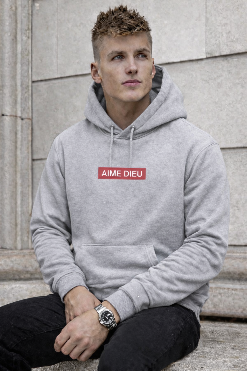 AIMEDIEU Red Box Hoodie