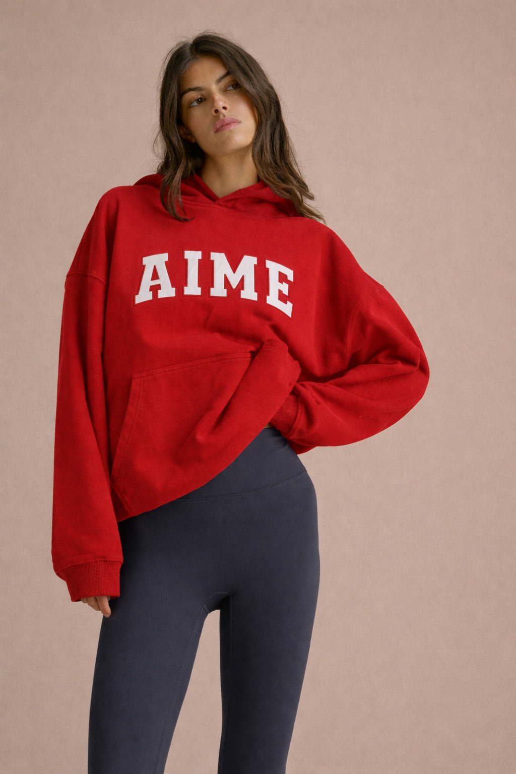 Oversized AIME Midnight Blue Hoodie