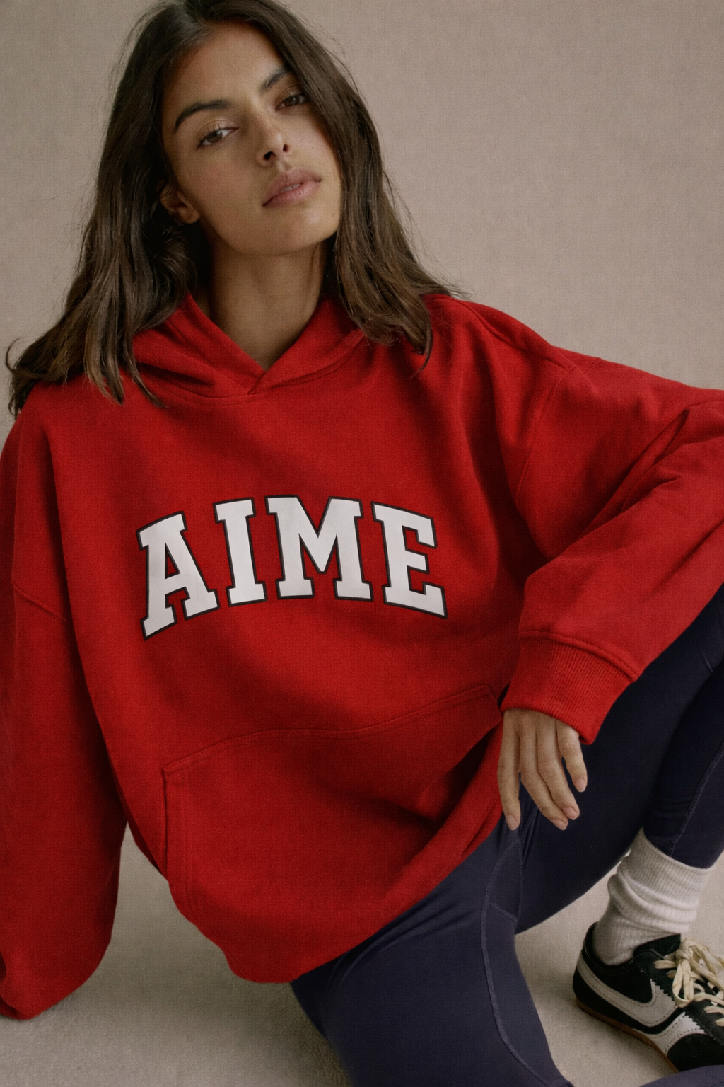 Oversized AIME Midnight Blue Hoodie