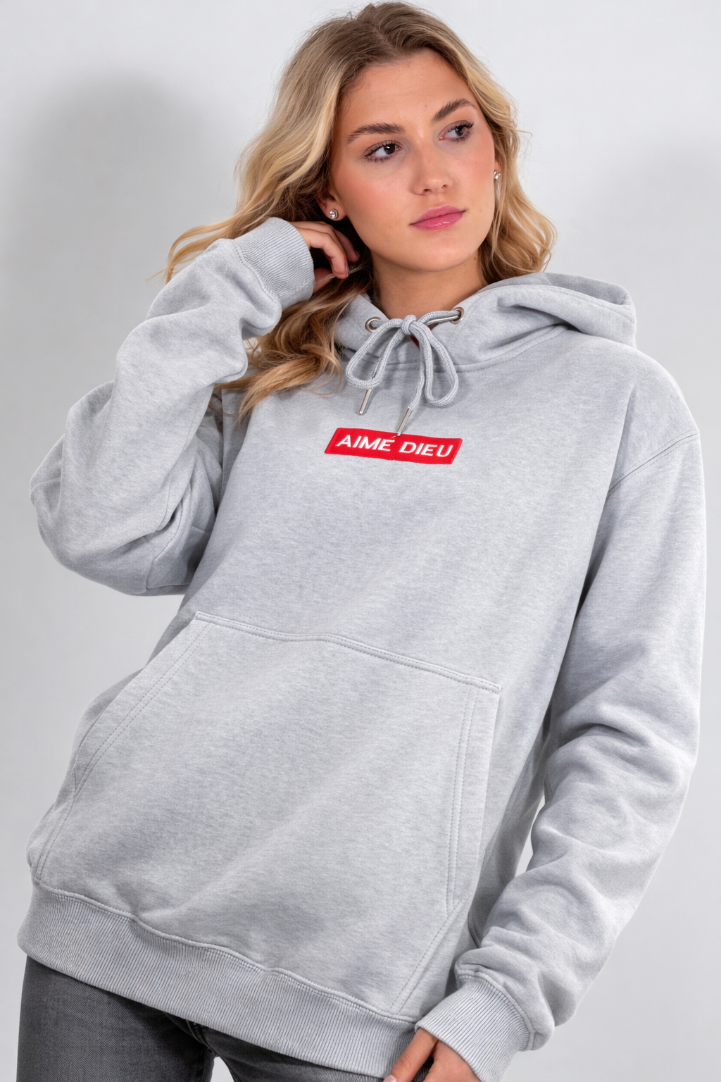 Ladies Red Box Hoodie