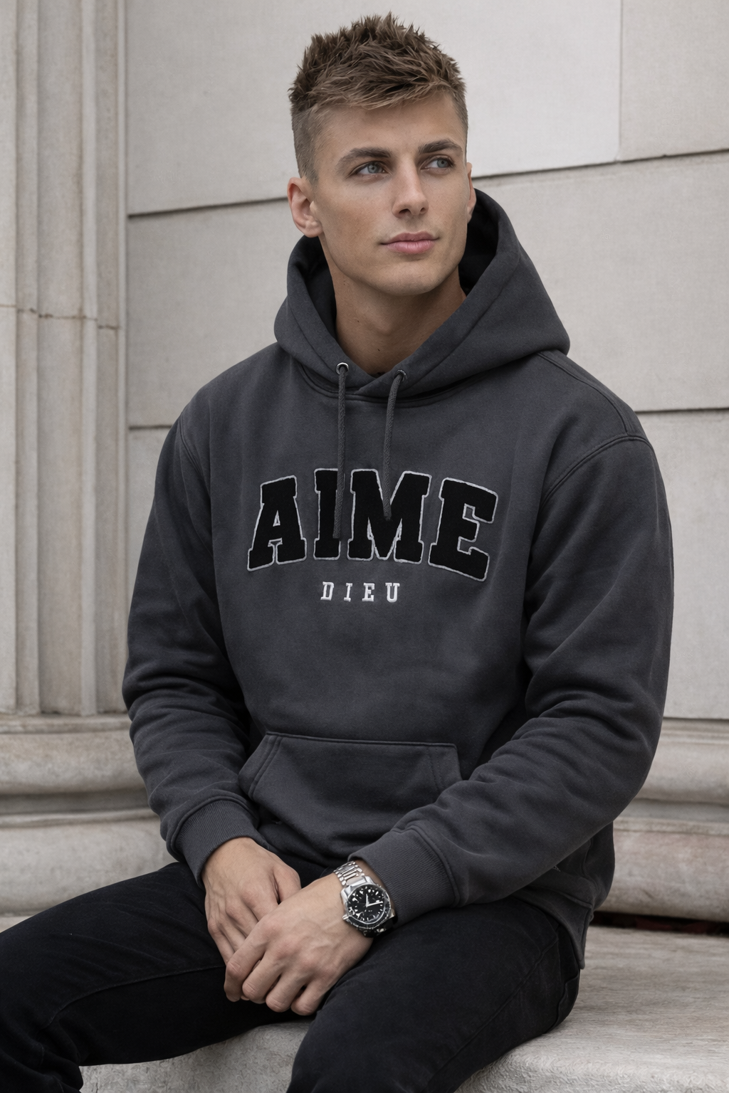 AIMEDIEU Regular Chenille Hoodie