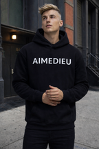 AIMEDIEU Black Oversized Hoodie