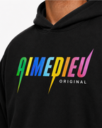 Relaxed Star Print Hoodie AIMEDIEU