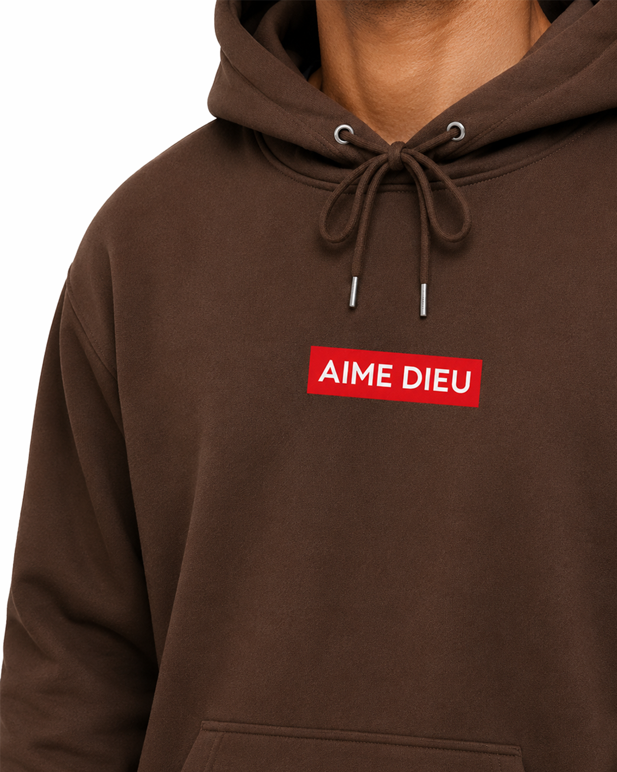 Regular Box Logo Hoodie - Red AIMEDIEU