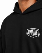 Relaxed Graphic Deus Logo Hoodie AIMEDIEU