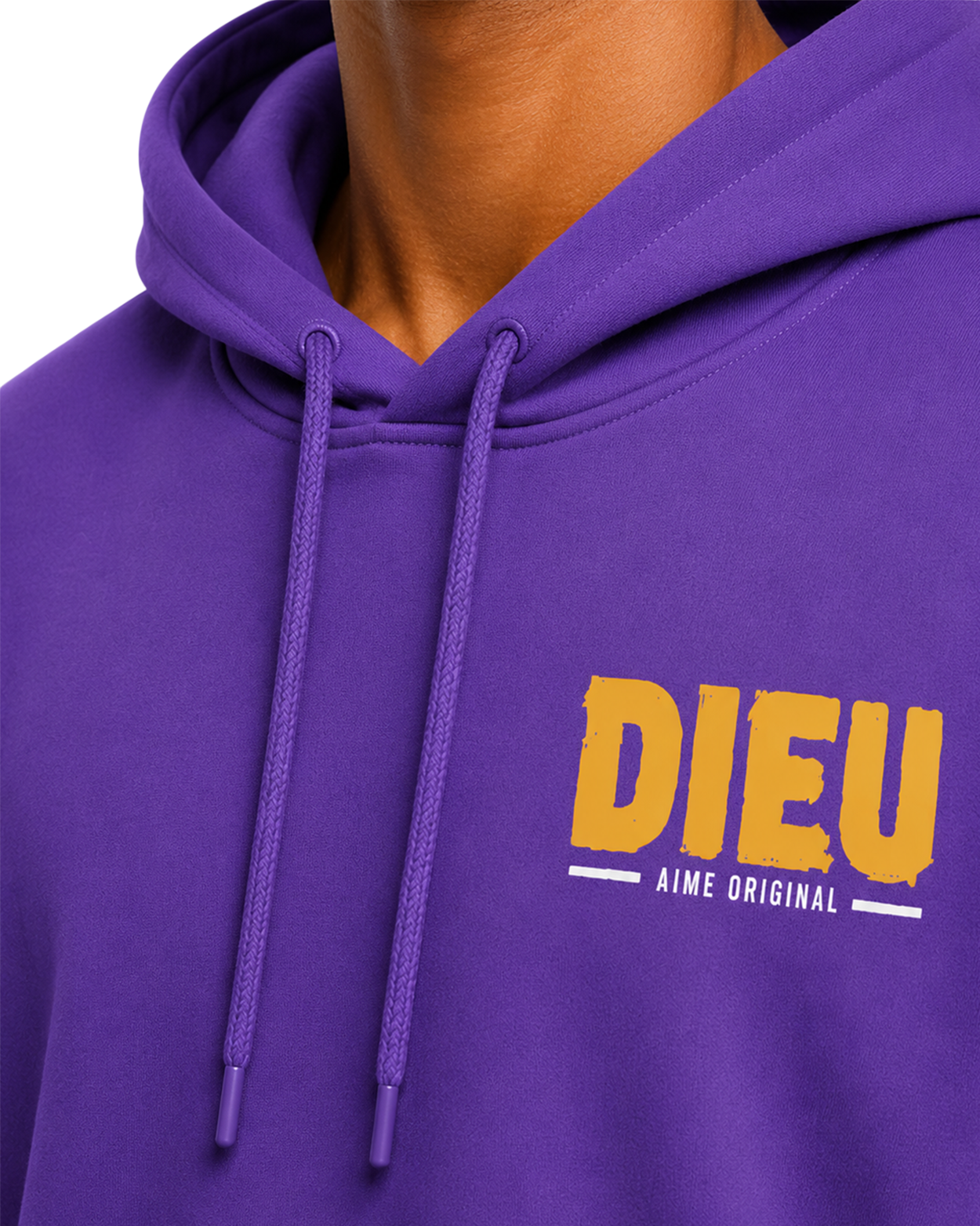 Mens Relaxed Paint Print Hoodie AIMEDIEU