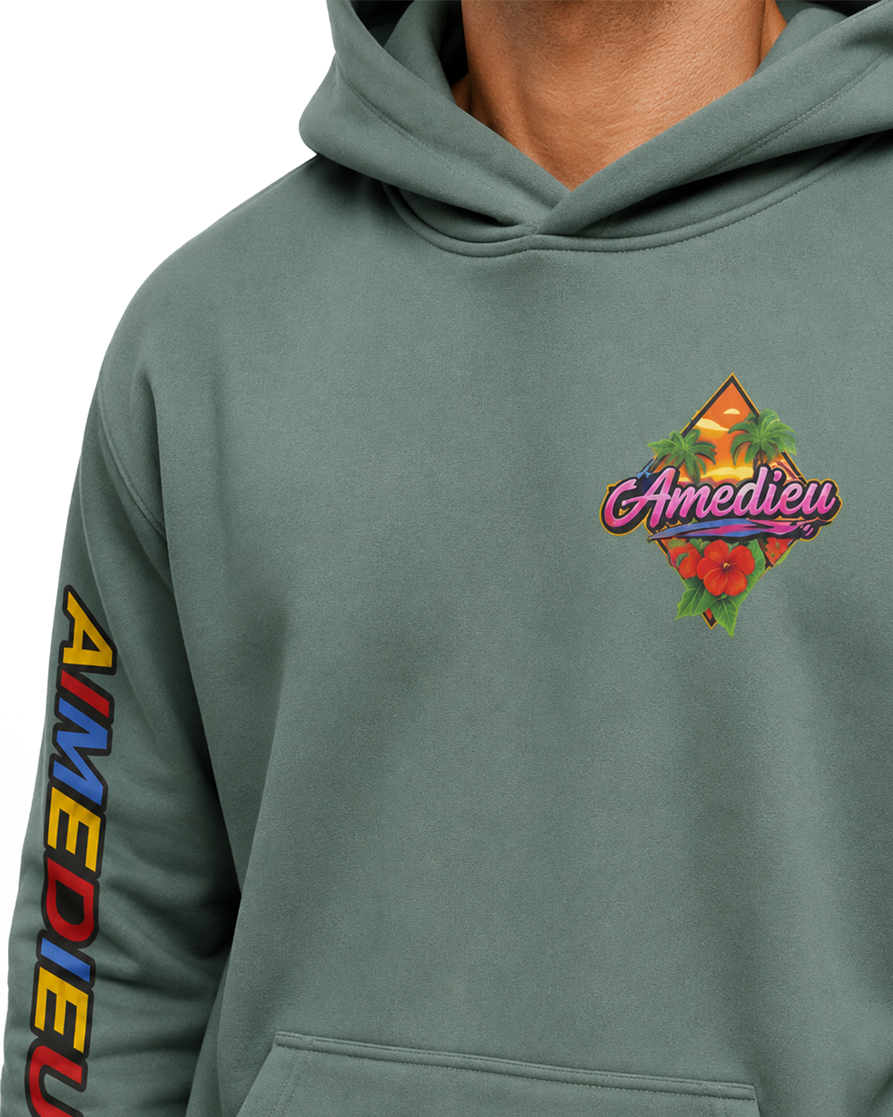 Relaxed Graphic Print Hoodie AIMEDIEU