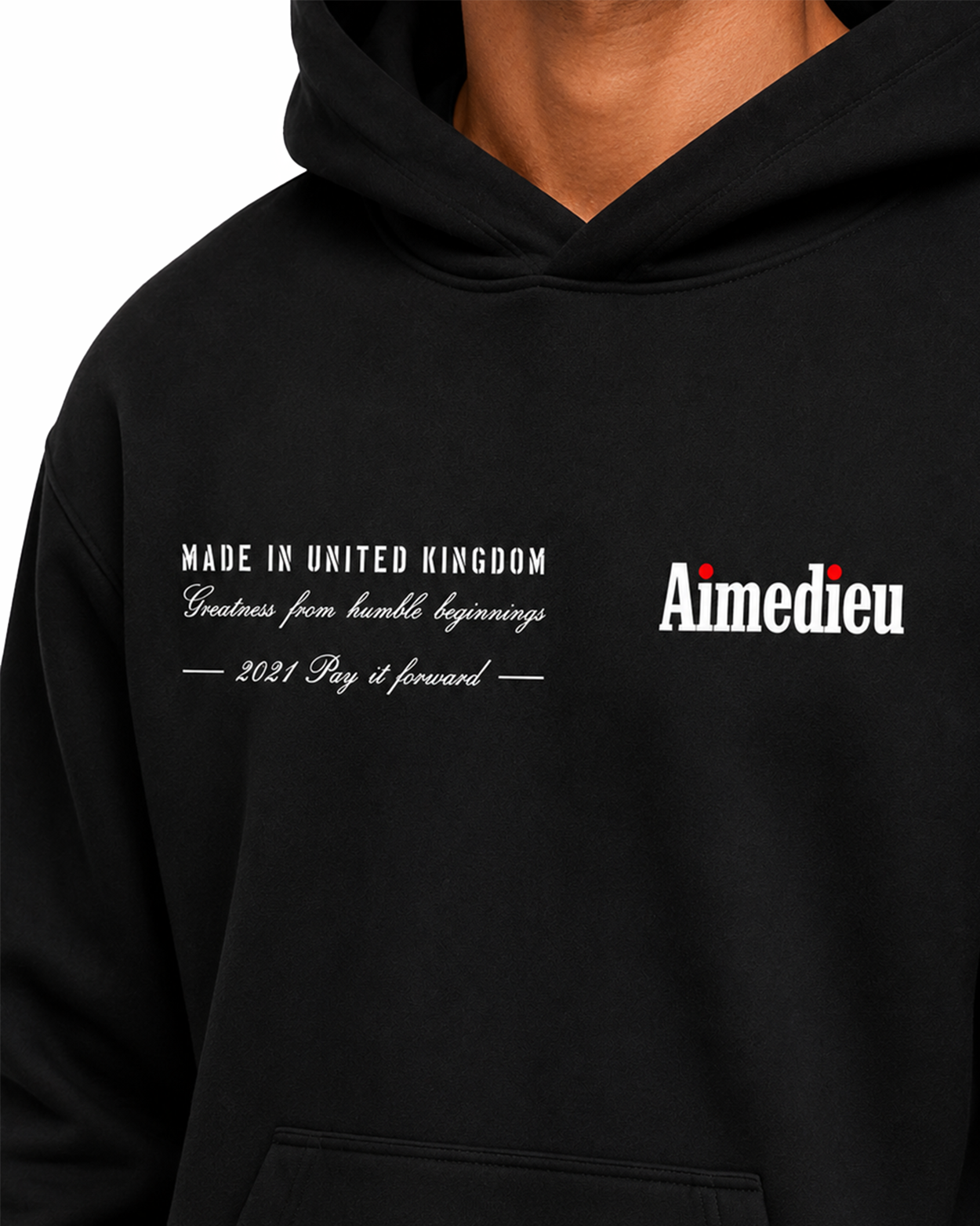 Relaxed Statement Hoodie - LOVEGOD - Print AIMEDIEU