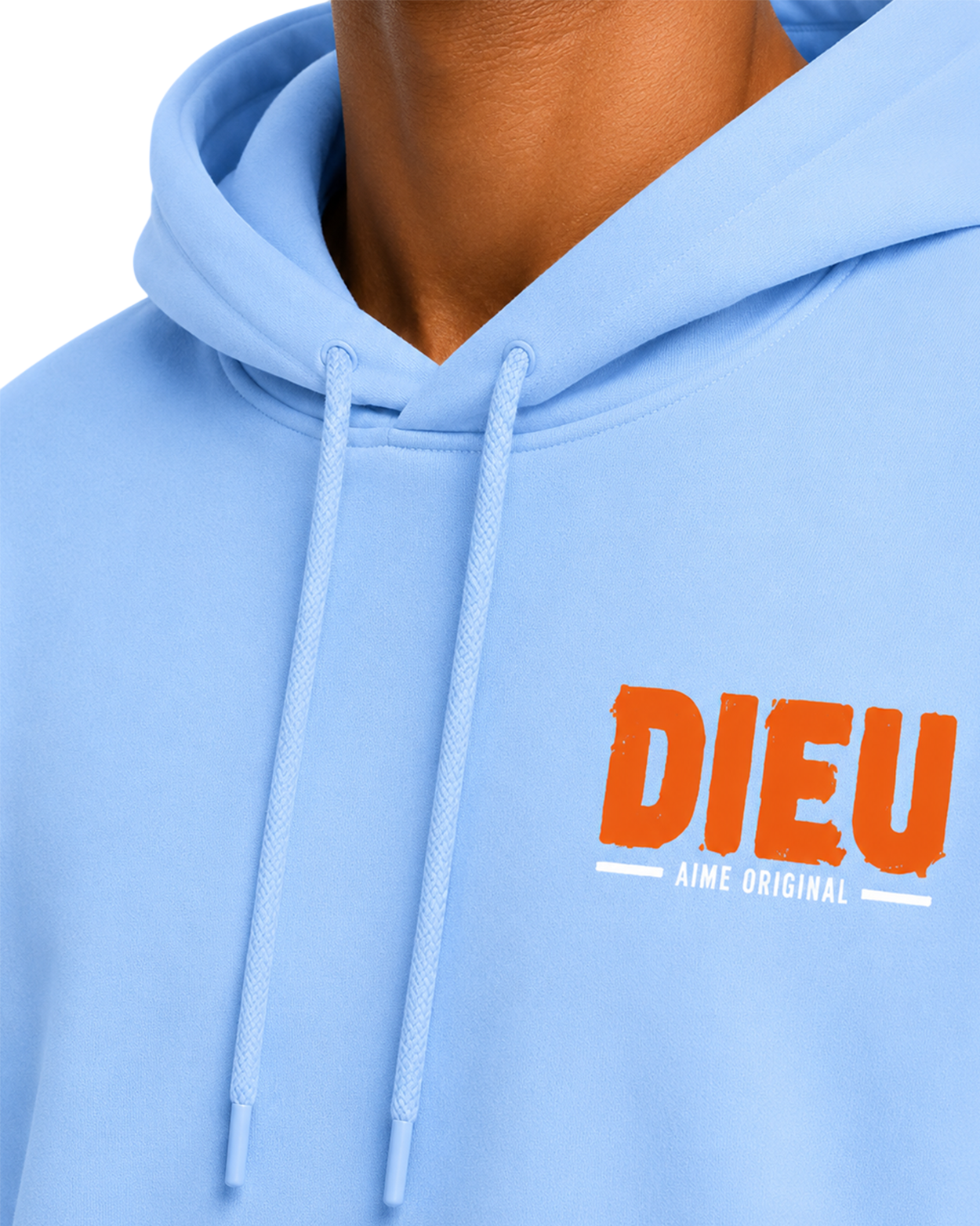 Mens Relaxed Paint Print Hoodie AIMEDIEU