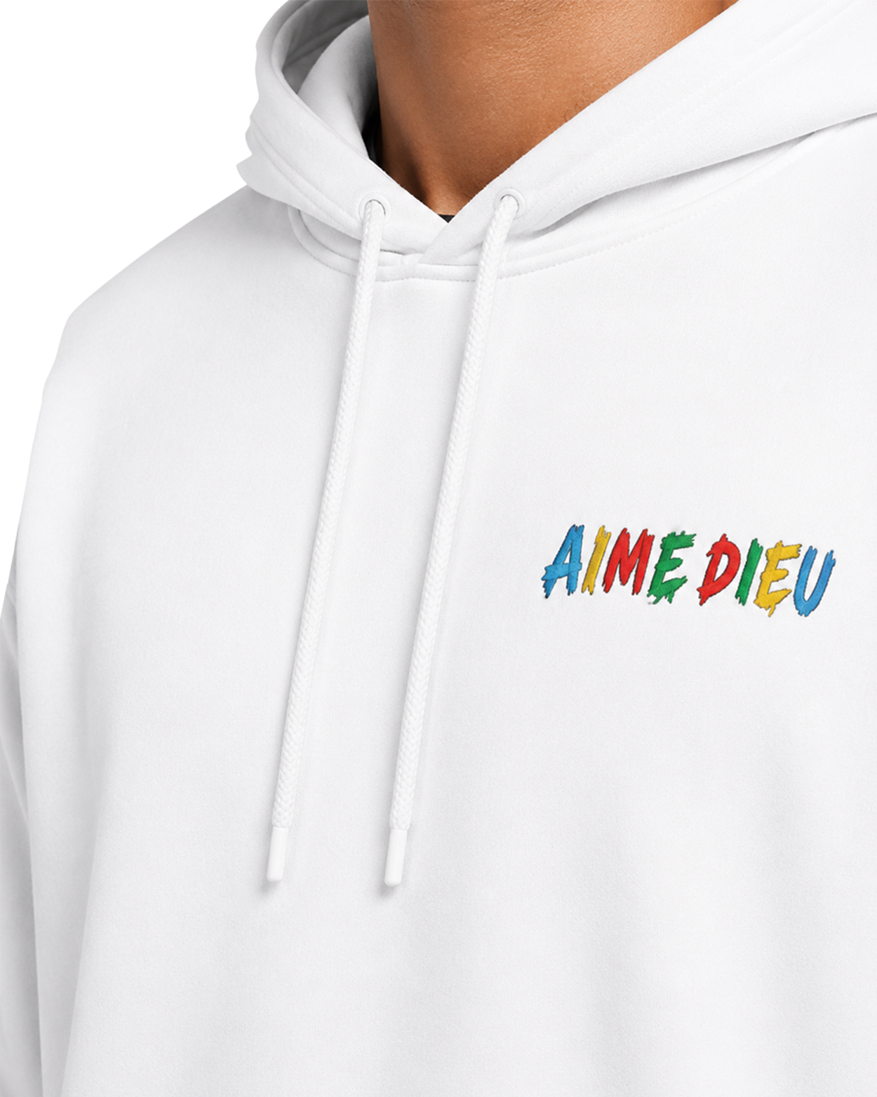 Relaxed Paint Splatter Graphic Hoodie AIMEDIEU