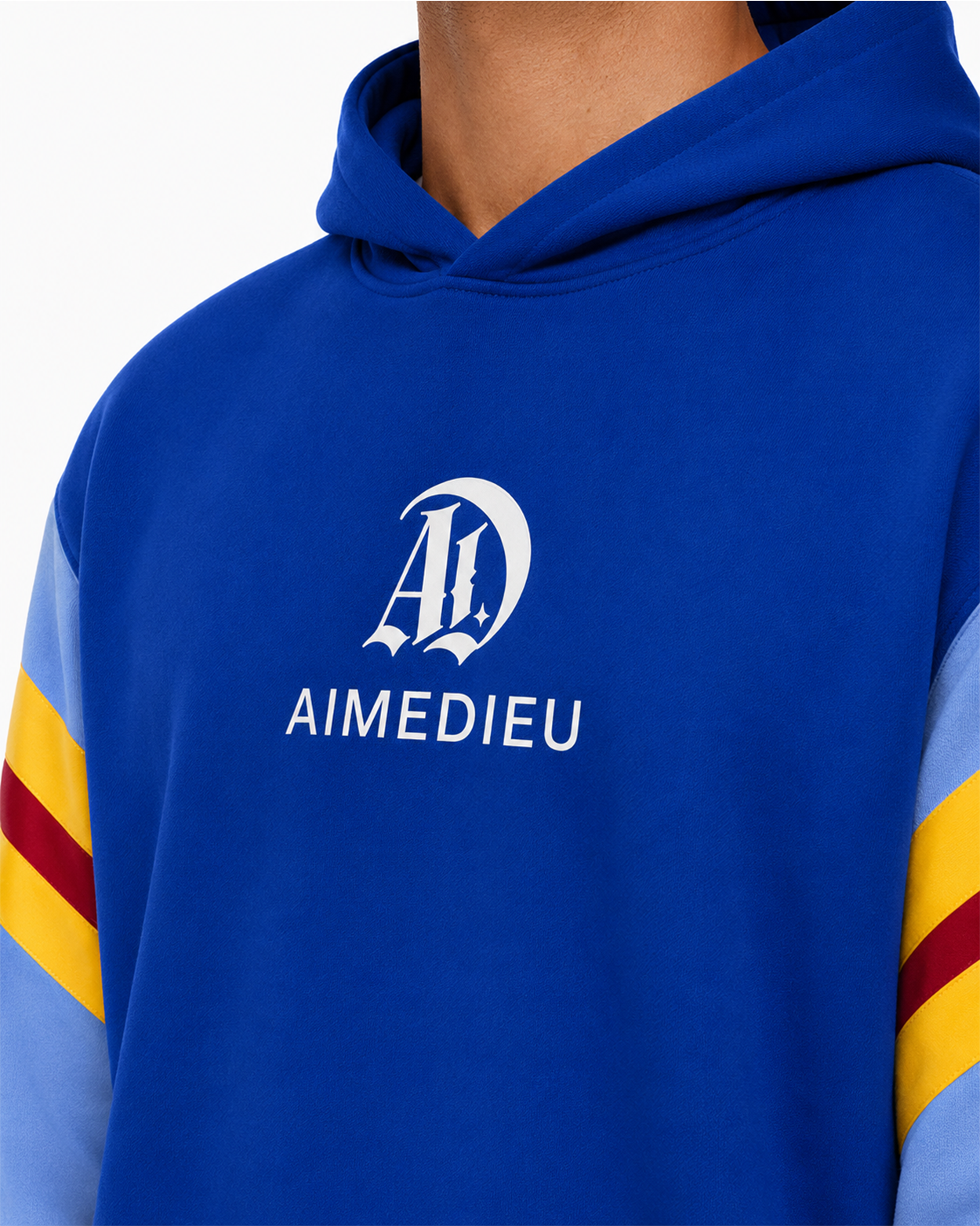 Oversized Colour Block Sleeve Hoodie AIMEDIEU