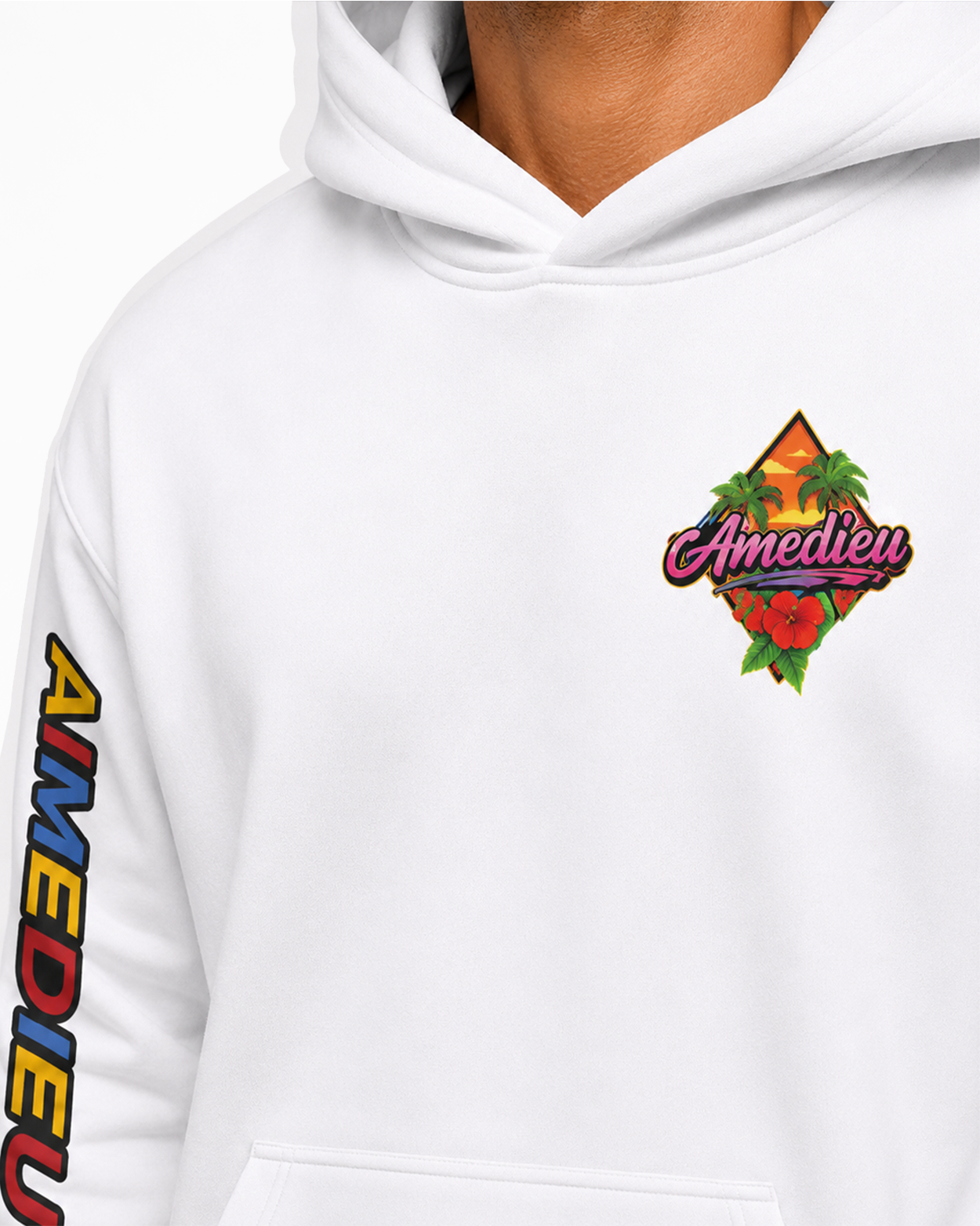 Relaxed Graphic Print Hoodie AIMEDIEU