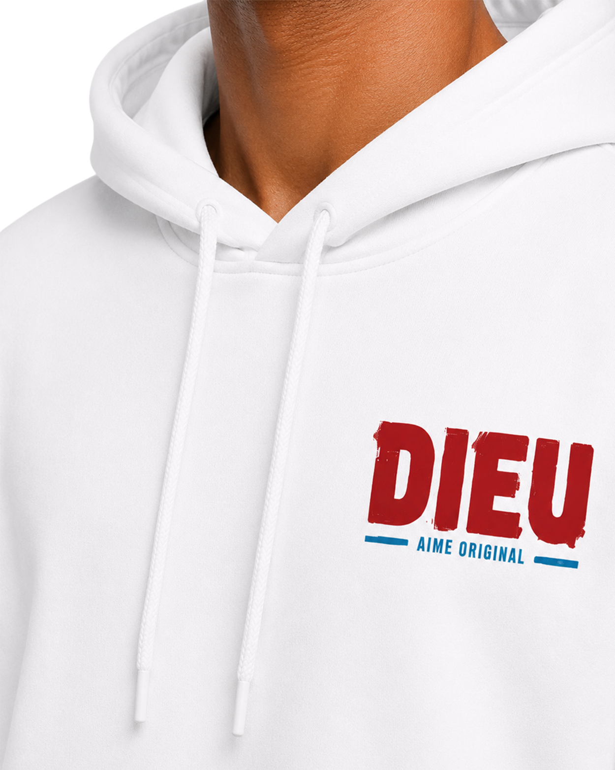 Mens Relaxed Paint Print Hoodie AIMEDIEU