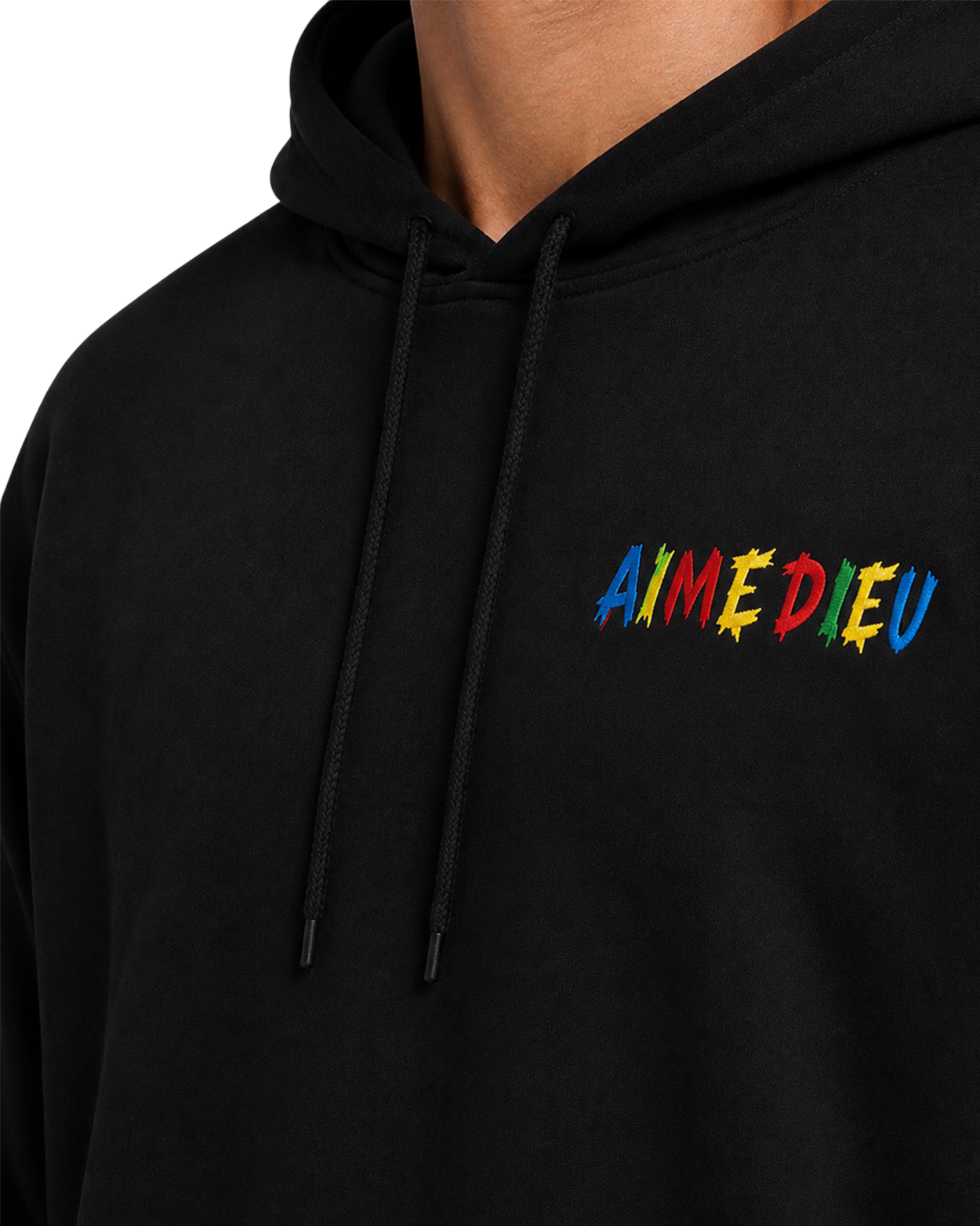 Relaxed Paint Splatter Graphic Hoodie AIMEDIEU