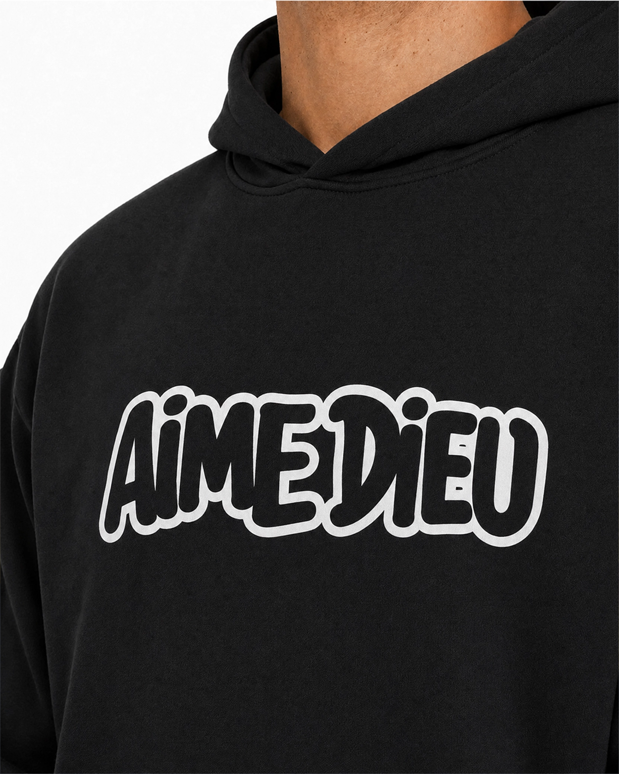 AIMEDIEU BUBBLE FONT HOODIE