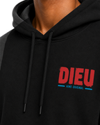 Mens Relaxed Paint Print Hoodie AIMEDIEU