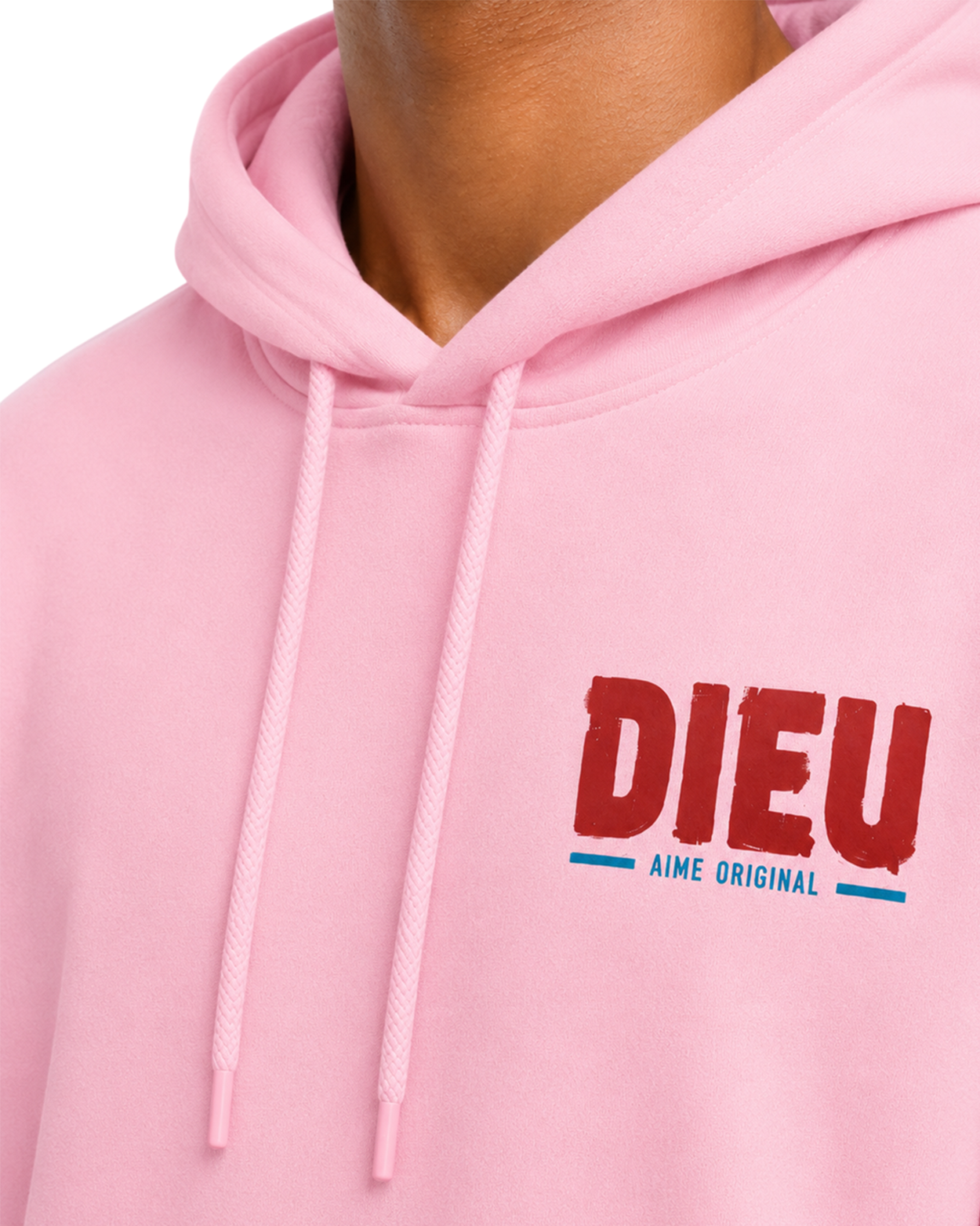 Mens Relaxed Paint Print Hoodie AIMEDIEU