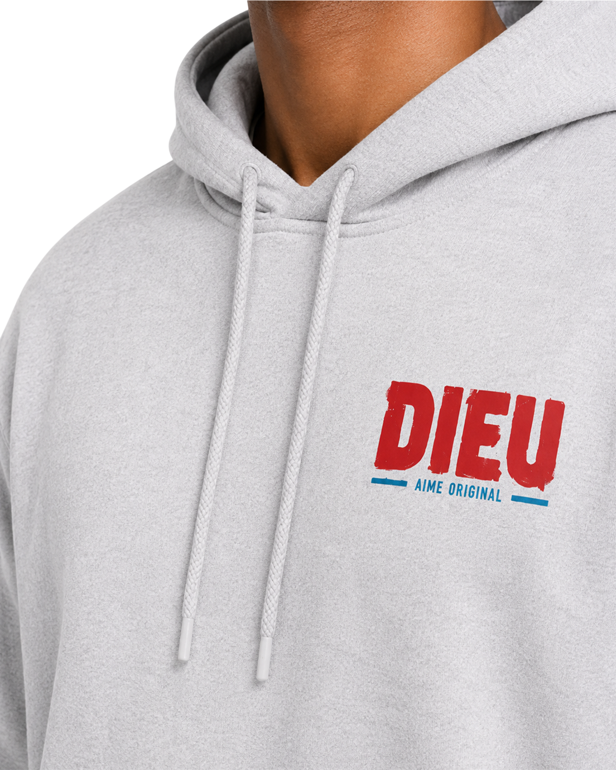 Mens Relaxed Paint Print Hoodie AIMEDIEU