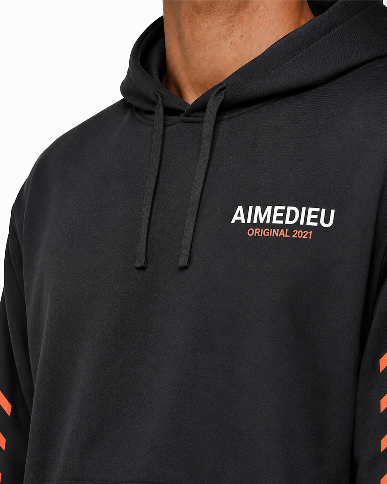Relaxed Graphic Back Design Hoodie AIMEDIEU