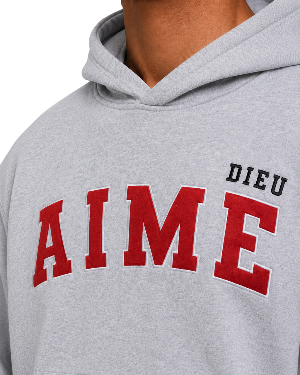 AIMEDIEU Red Block Hoodie