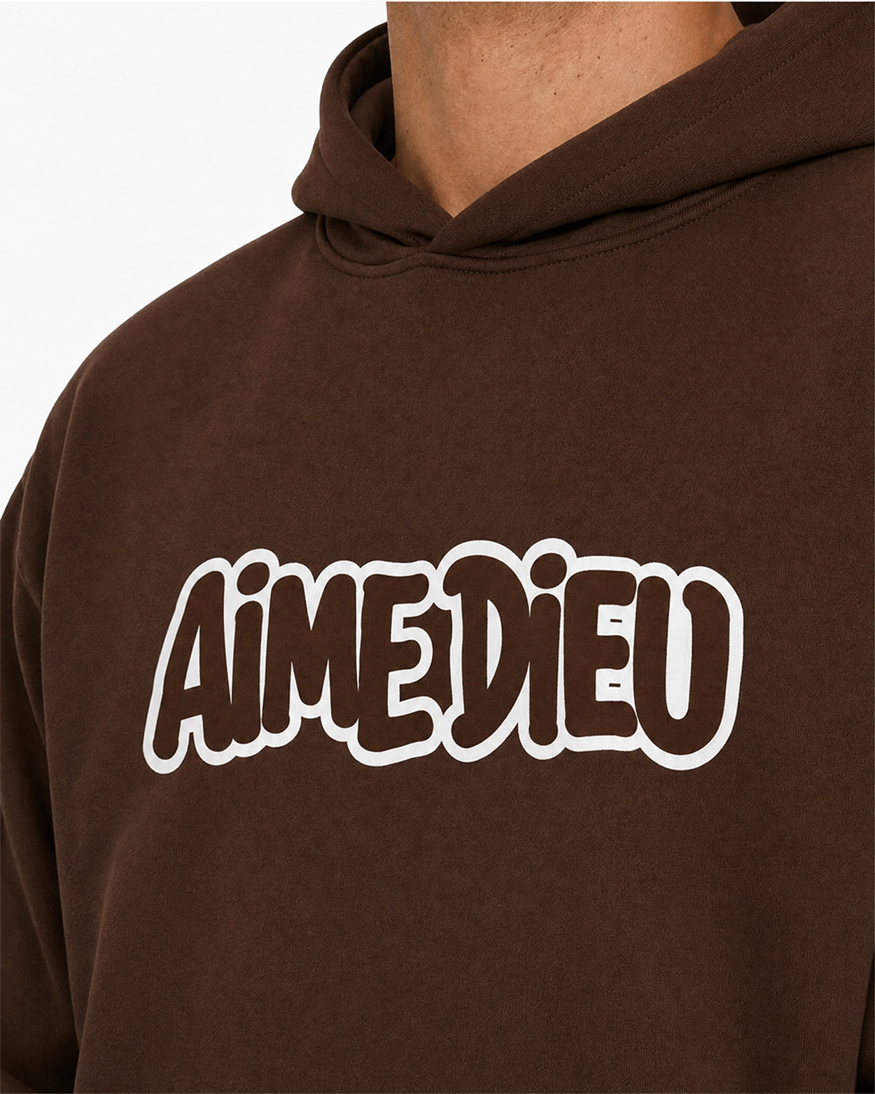 AIMEDIEU BUBBLE FONT HOODIE