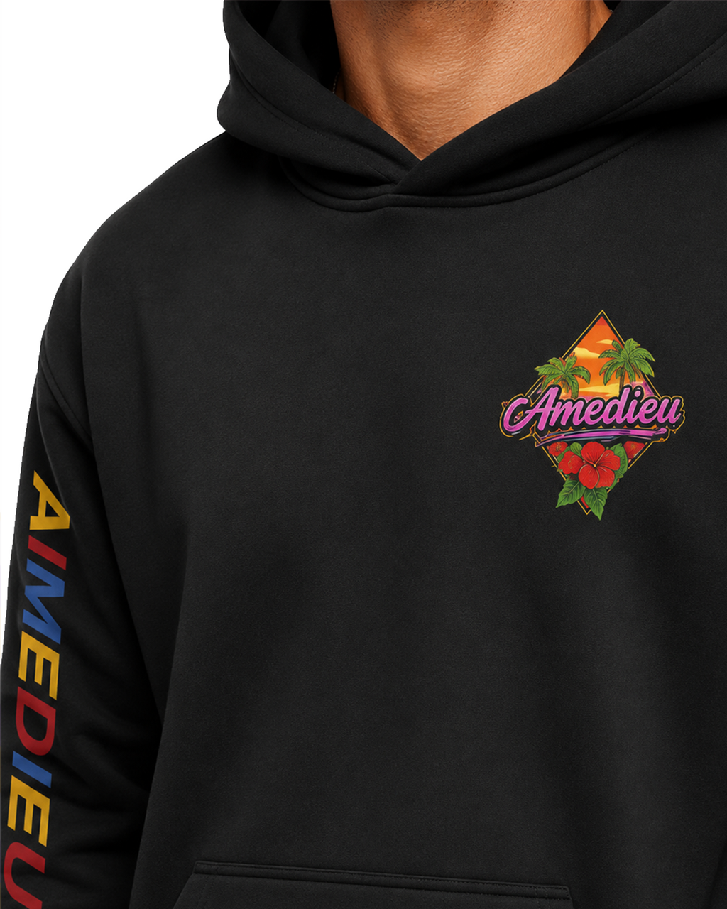 Relaxed Graphic Print Hoodie AIMEDIEU
