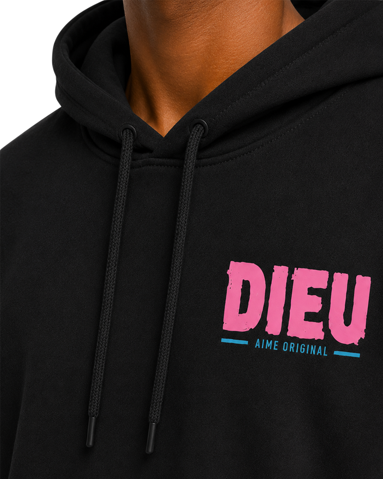 Mens Relaxed Paint Print Hoodie AIMEDIEU