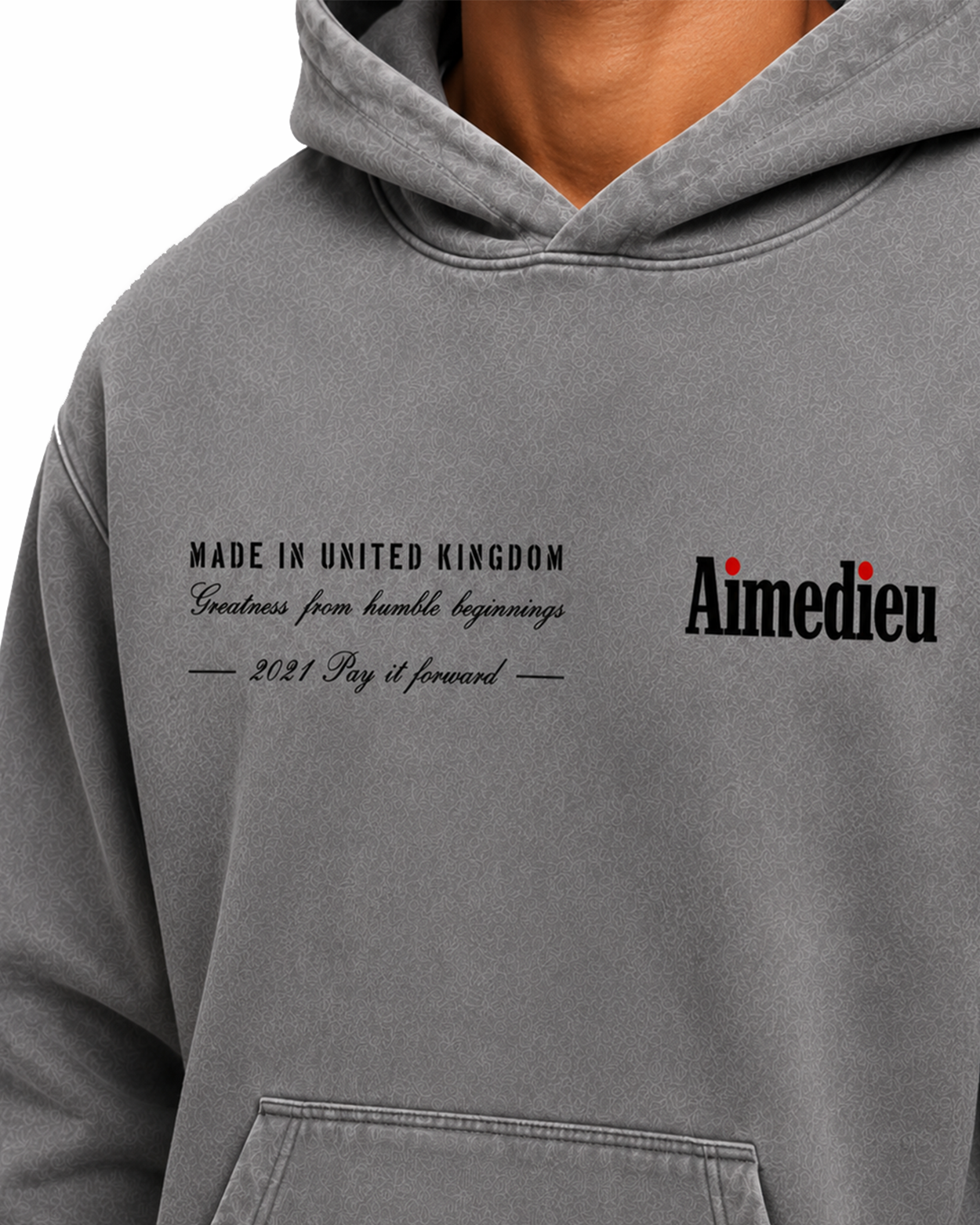 Relaxed Statement Hoodie - LOVEGOD - Print AIMEDIEU