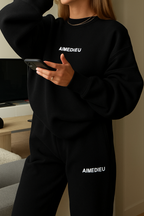 Women's Varsity Oversized Sweatshirt & Joggers Set