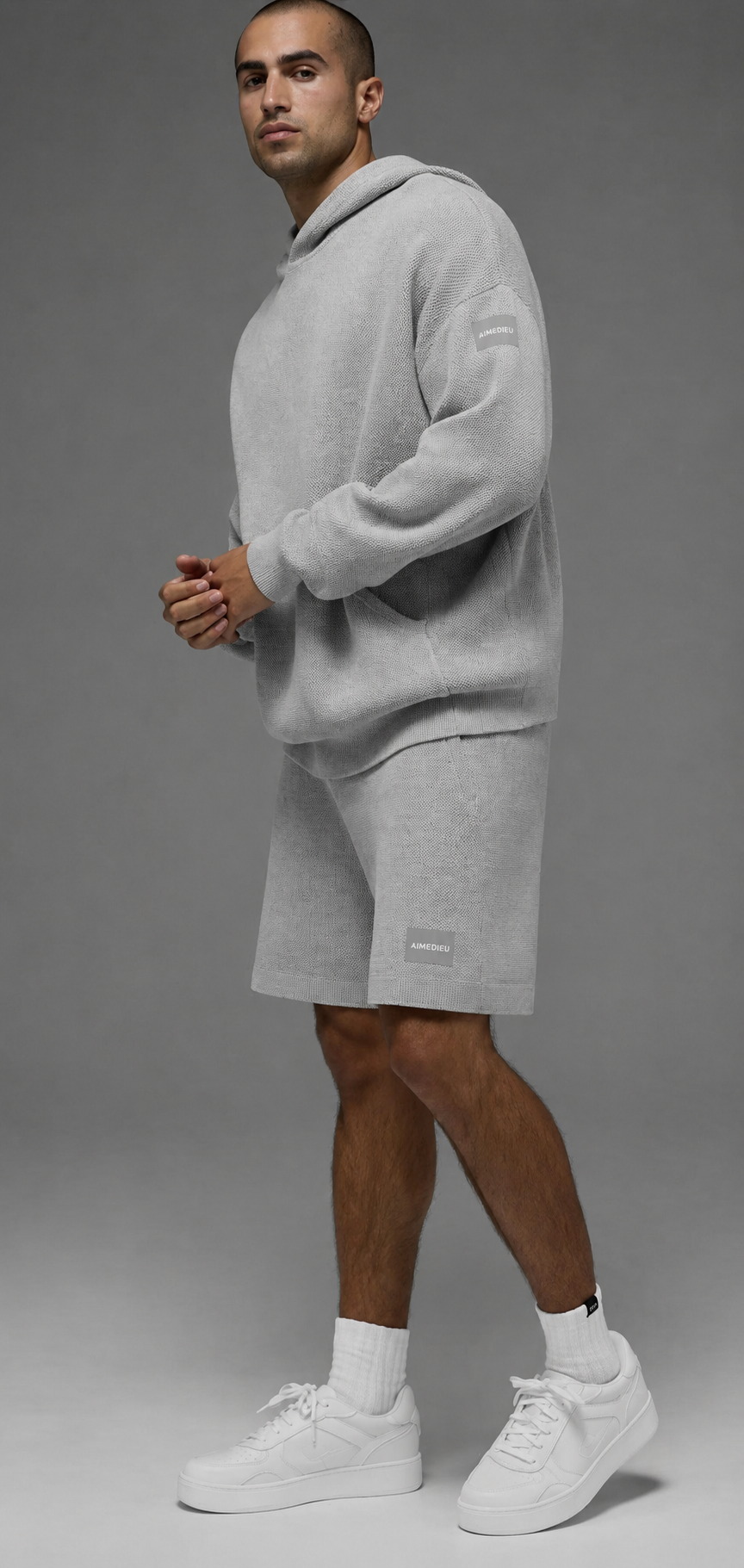 AIMEDIEU ICON Unisex Knit Hoodie & Shorts Set