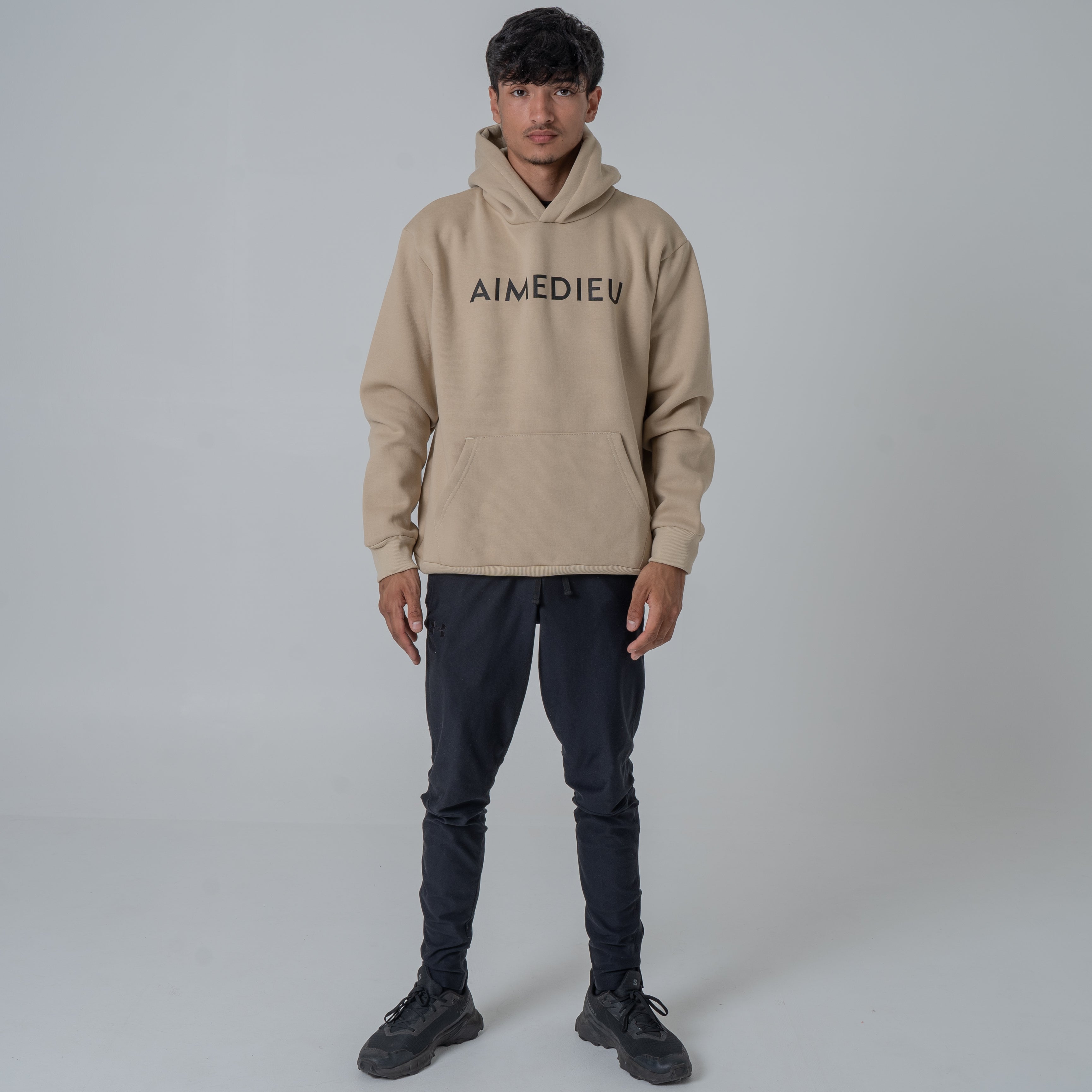 AIMEDIEU Oversized Tan Hoodie