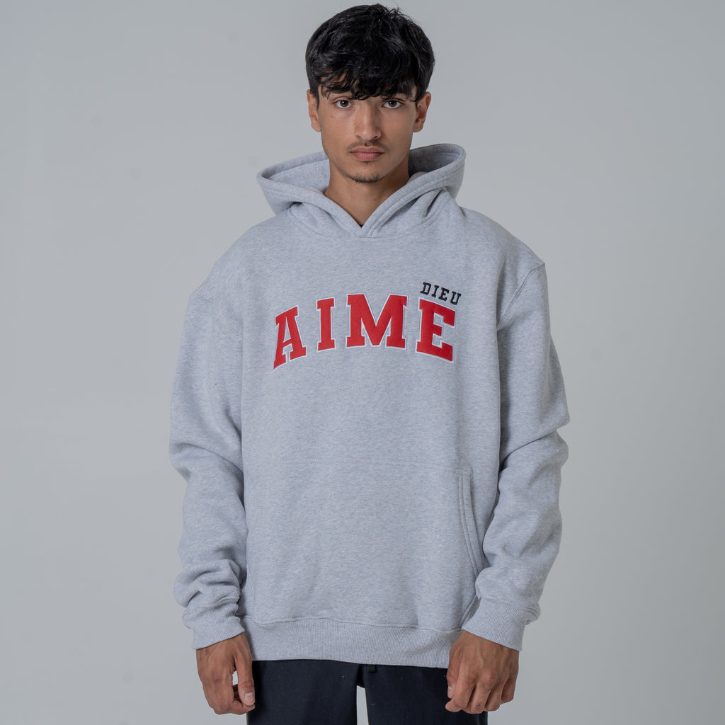 AIMEDIEU Red Block Hoodie