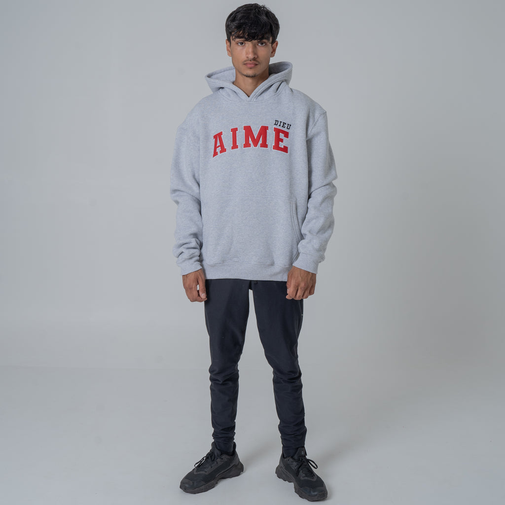 AIMEDIEU Red Block Hoodie