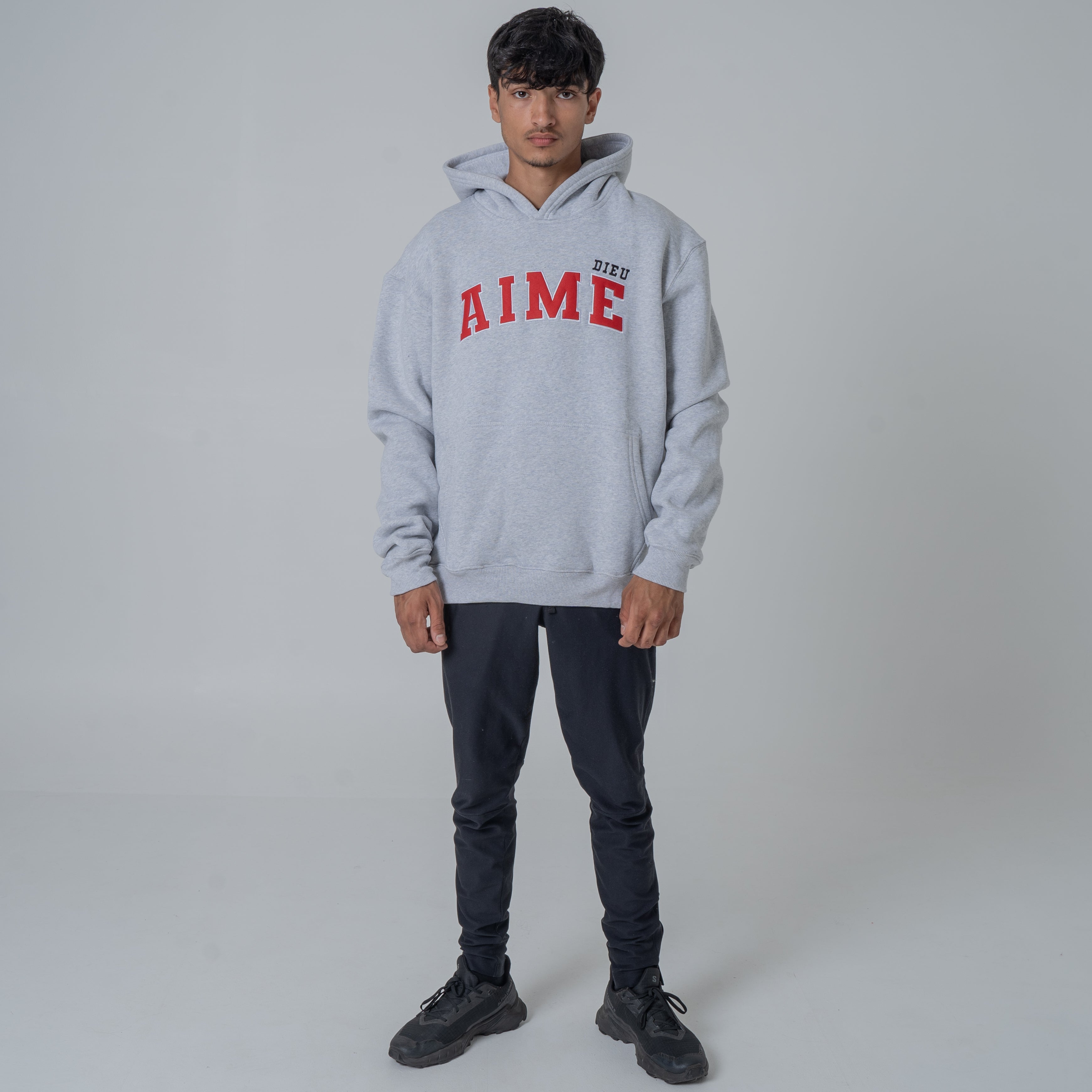 AIMEDIEU Red Block Hoodie
