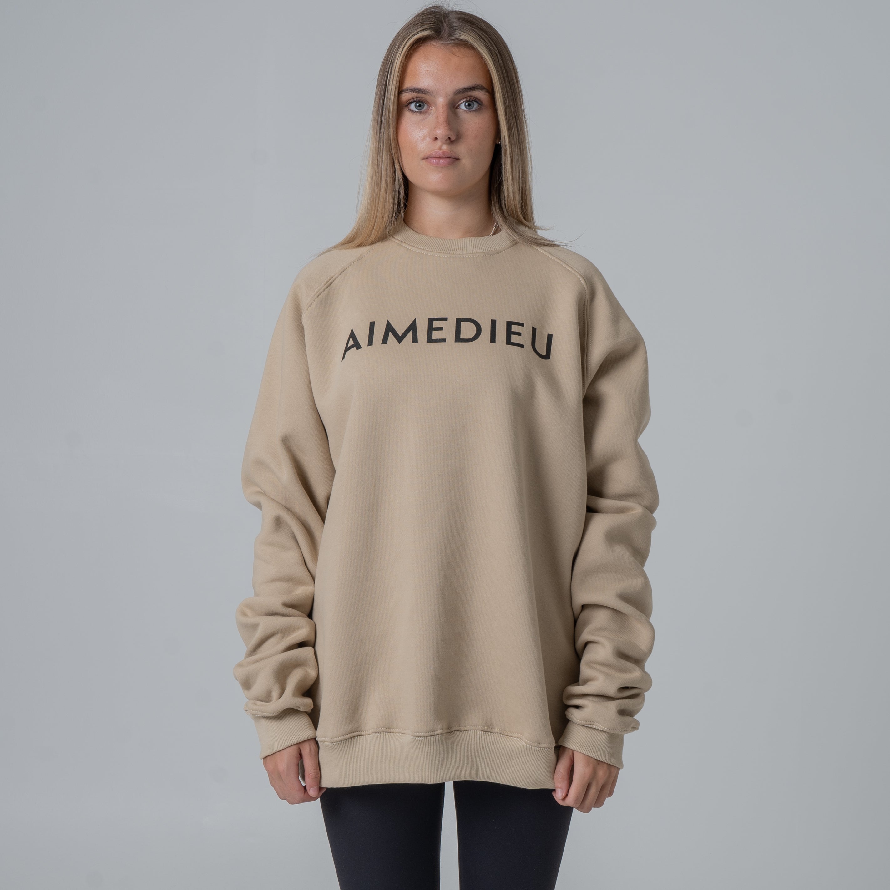 Women's Varsity Oversized Knit Sweatshirt