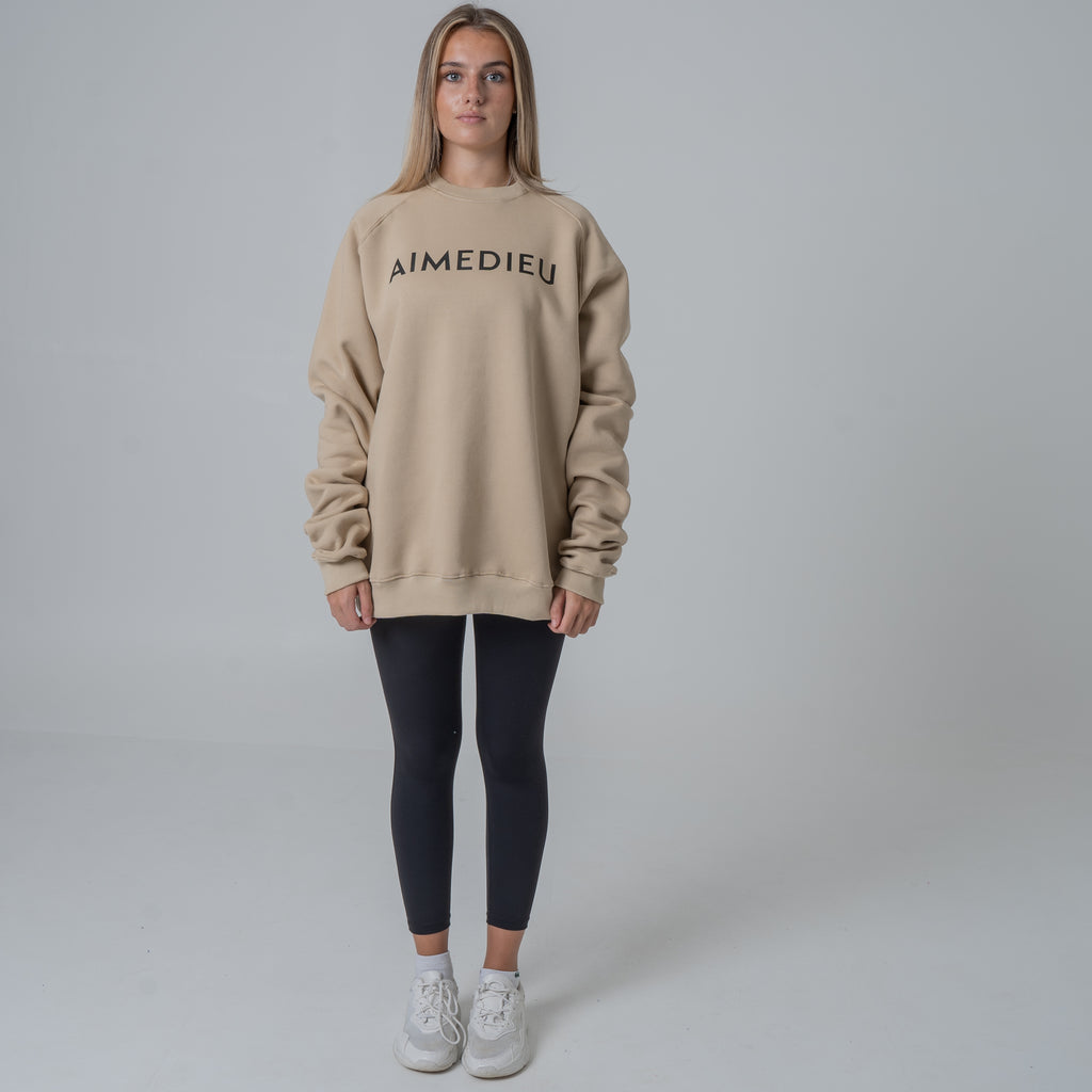 Women's Varsity Oversized Knit Sweatshirt