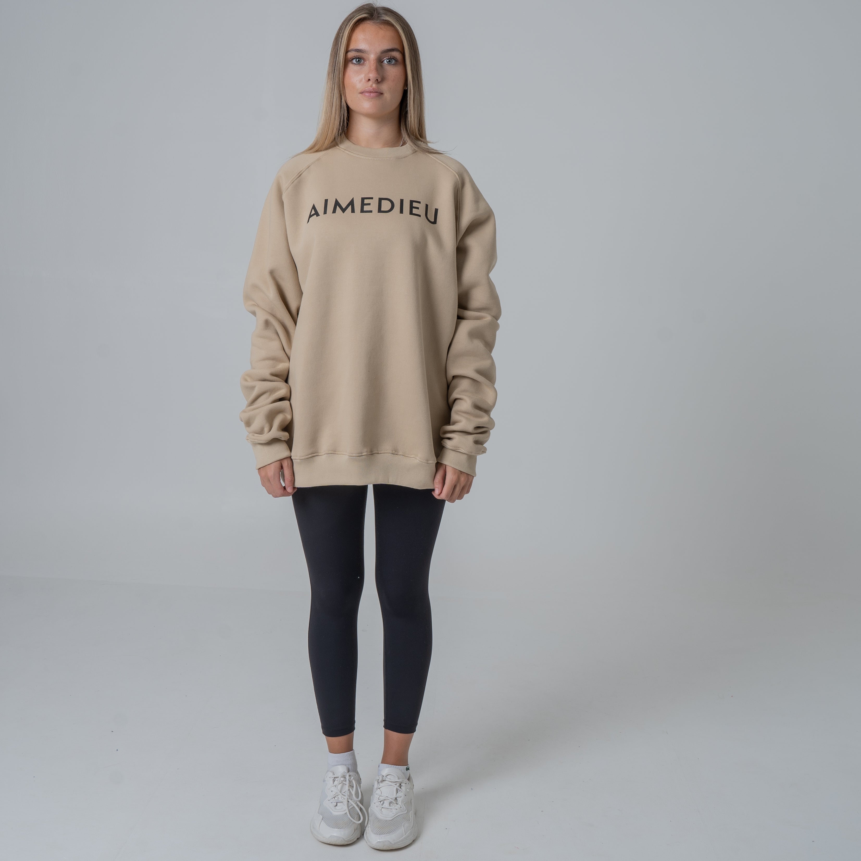 Women's Varsity Oversized Knit Sweatshirt
