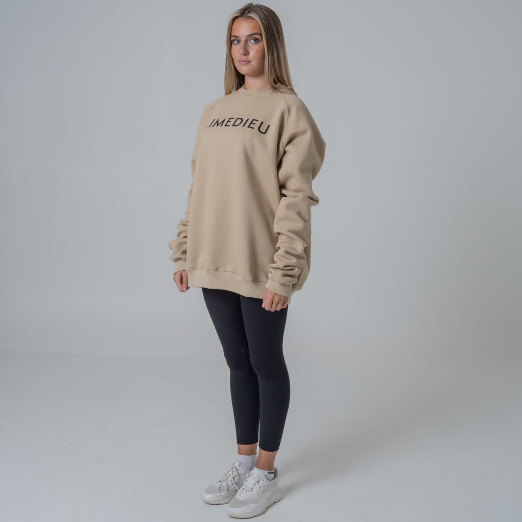 Women's Varsity Oversized Knit Sweatshirt