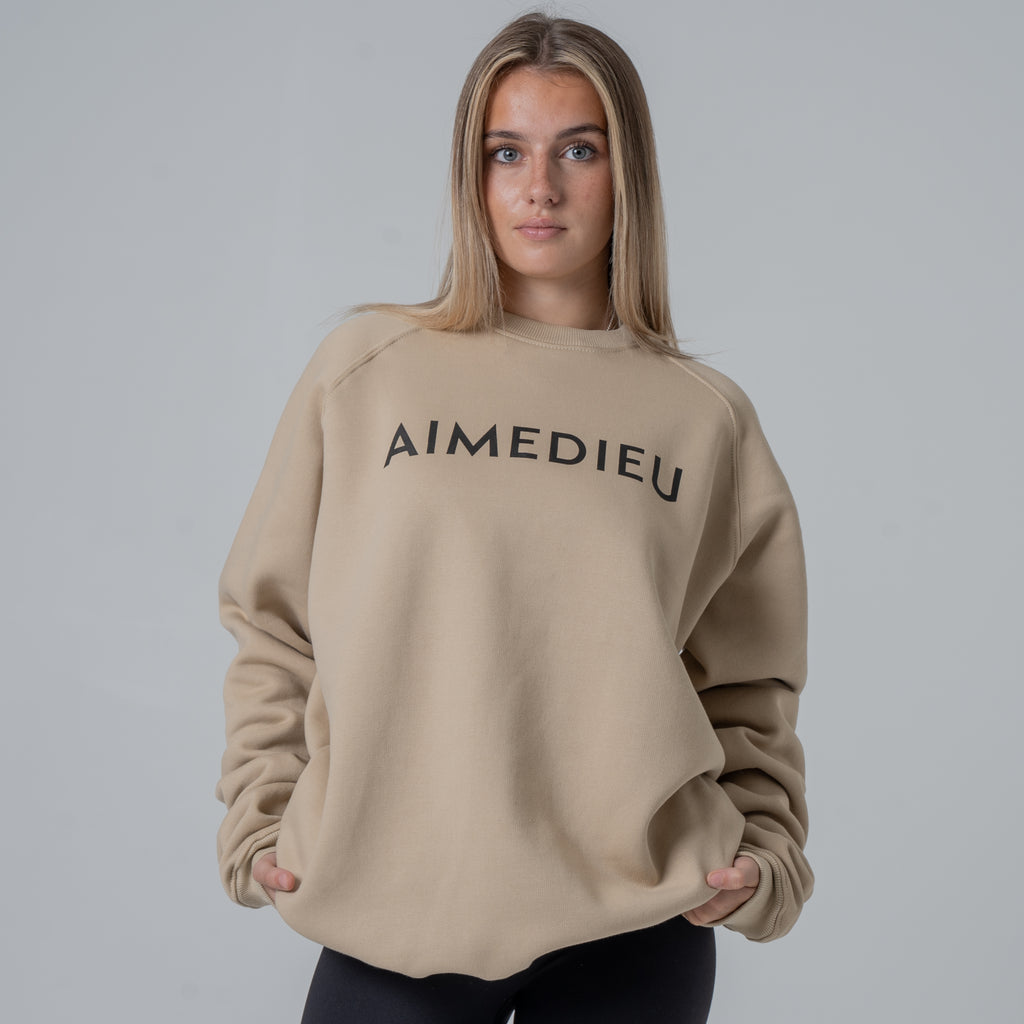 Women's Varsity Oversized Knit Sweatshirt