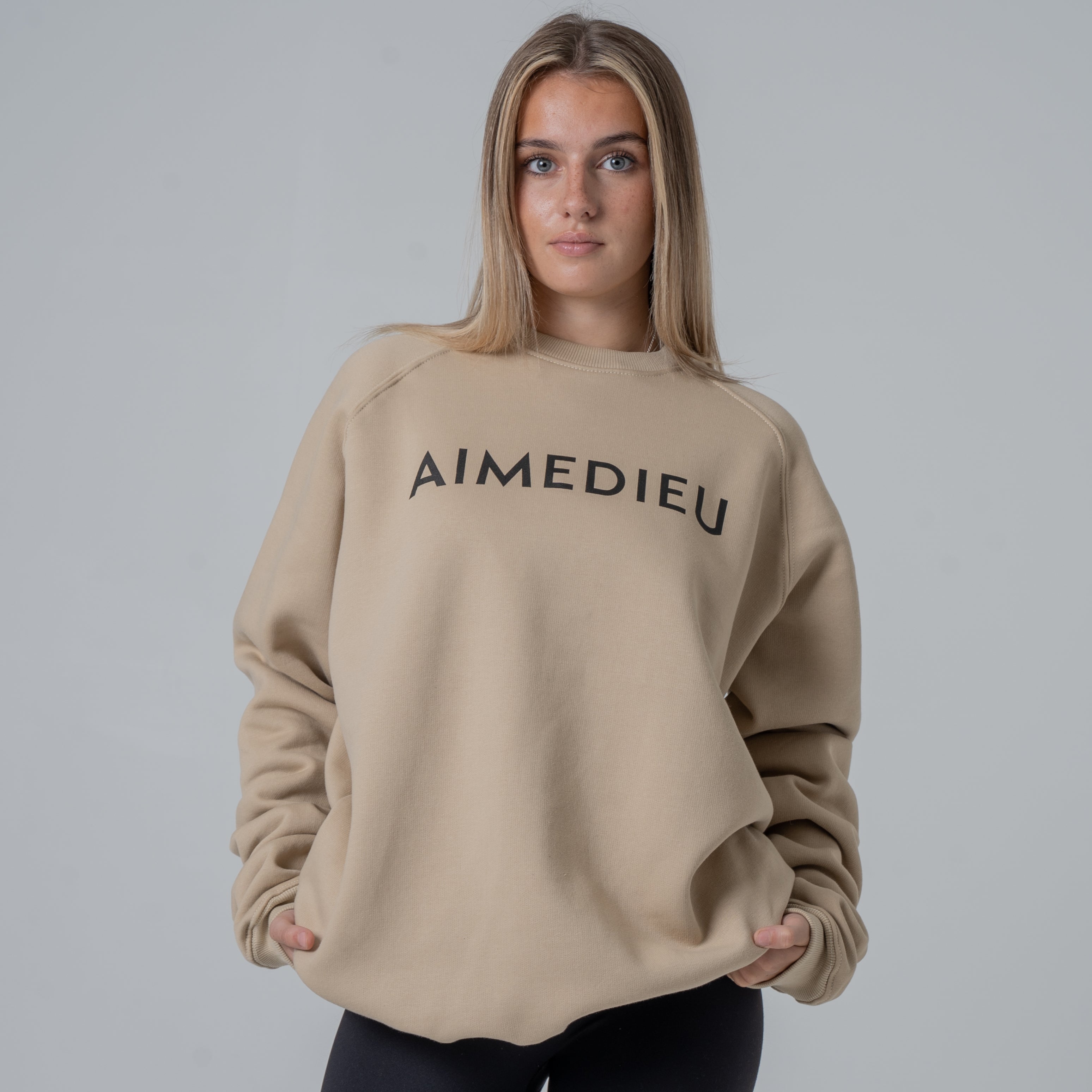 Women's Varsity Oversized Knit Sweatshirt