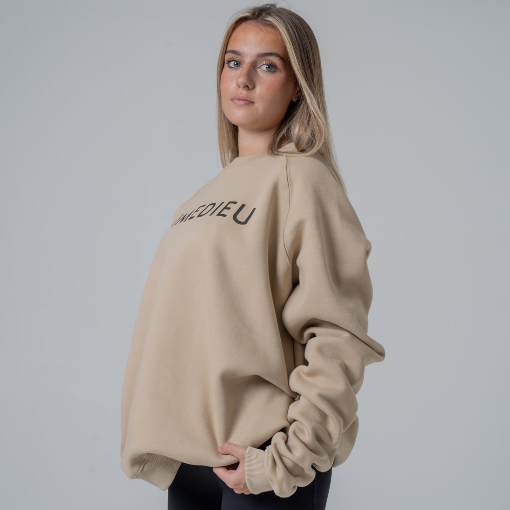Women's Varsity Oversized Knit Sweatshirt