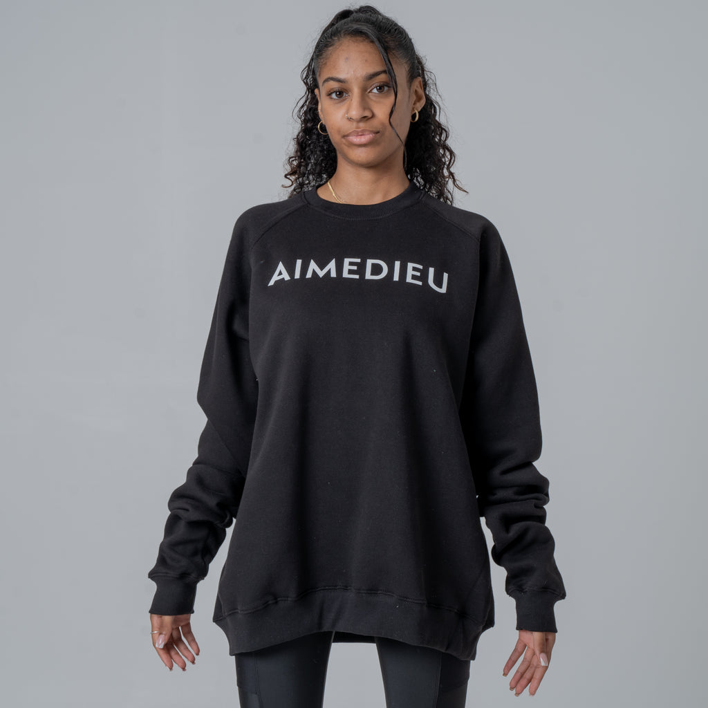 Women's Varsity Oversized Knit Sweatshirt