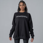 Women's Varsity Oversized Knit Sweatshirt