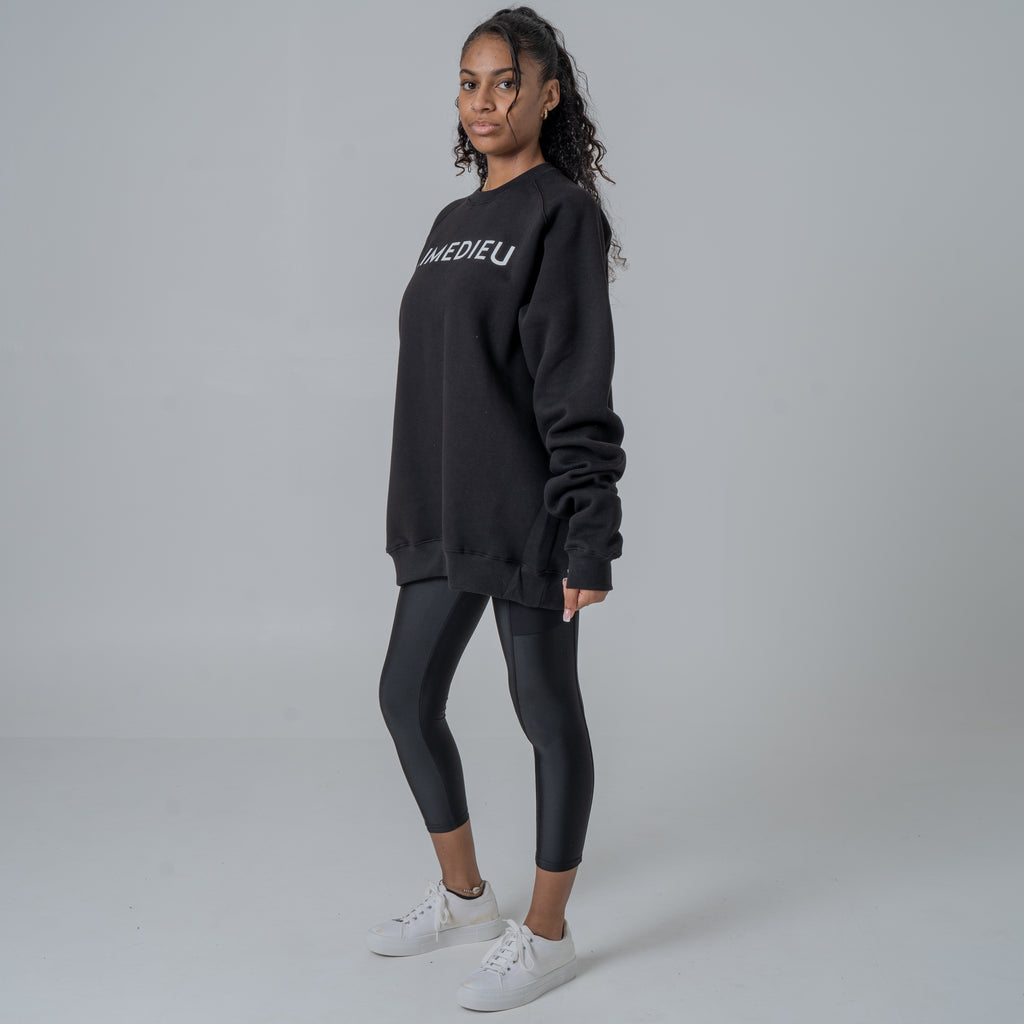 Women's Varsity Oversized Knit Sweatshirt