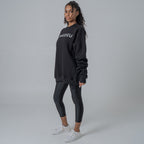 Women's Varsity Oversized Knit Sweatshirt