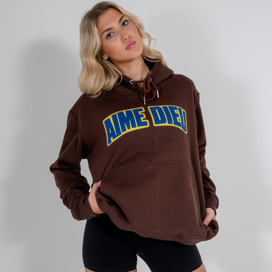 Ladies Brown Lakers Style Hoodie